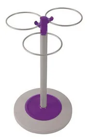 Stojan na deštníky, kovový, ALBA "Flower", fialový